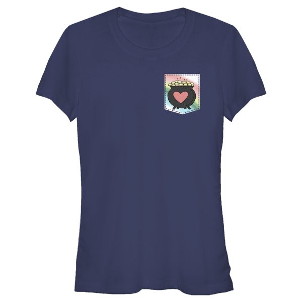 Junior’s Lost Gods St. Patrick’s Day Rainbow Pocket of Gold T-Shirt 6826638999692