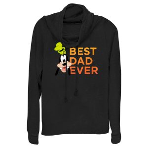 Junior’s Mickey & Friends Father’s Day Best Goofy Dad Ever Cowl Neck Sweatshirt 7147053613196