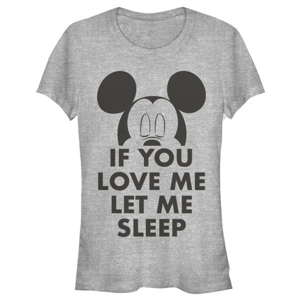 Junior’s Mickey & Friends If You Love Me Let Me Sleep T-Shirt 6886023135372