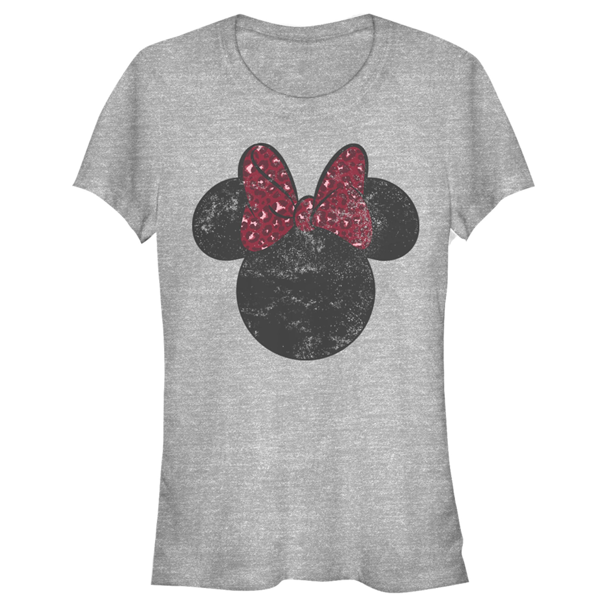Junior's Mickey & Friends Minnie Mouse Logo Distressed T-Shirt 6886025134220 Junior's Mickey & Friends Minnie Mouse Logo Distressed T-Shirt 6886025134220