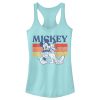 Junior’s Mickey & Friends Retro Pluto and Mickey Mouse Racerback Tank Top 7147032871052