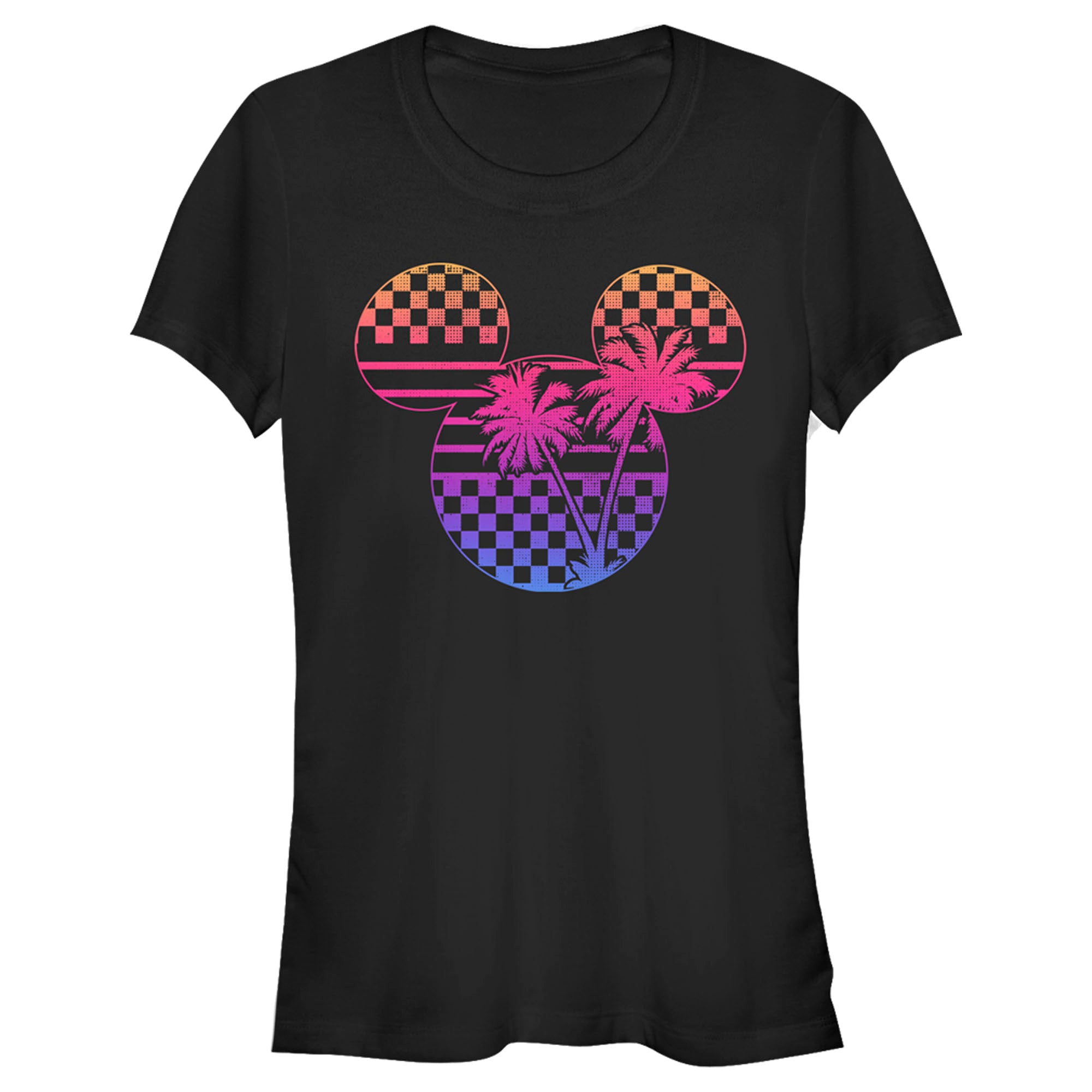 Junior's Mickey & Friends Tropical Racetrack Mickey Mouse Logo T-Shirt 6886023856268 Junior's Mickey & Friends Tropical Racetrack Mickey Mouse Logo T-Shirt 6886023856268
