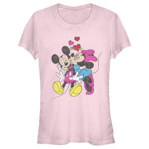 Junior’s Mickey & Friends Valentine’s Day Minnie Mouse Smooch T-Shirt 6886022676620