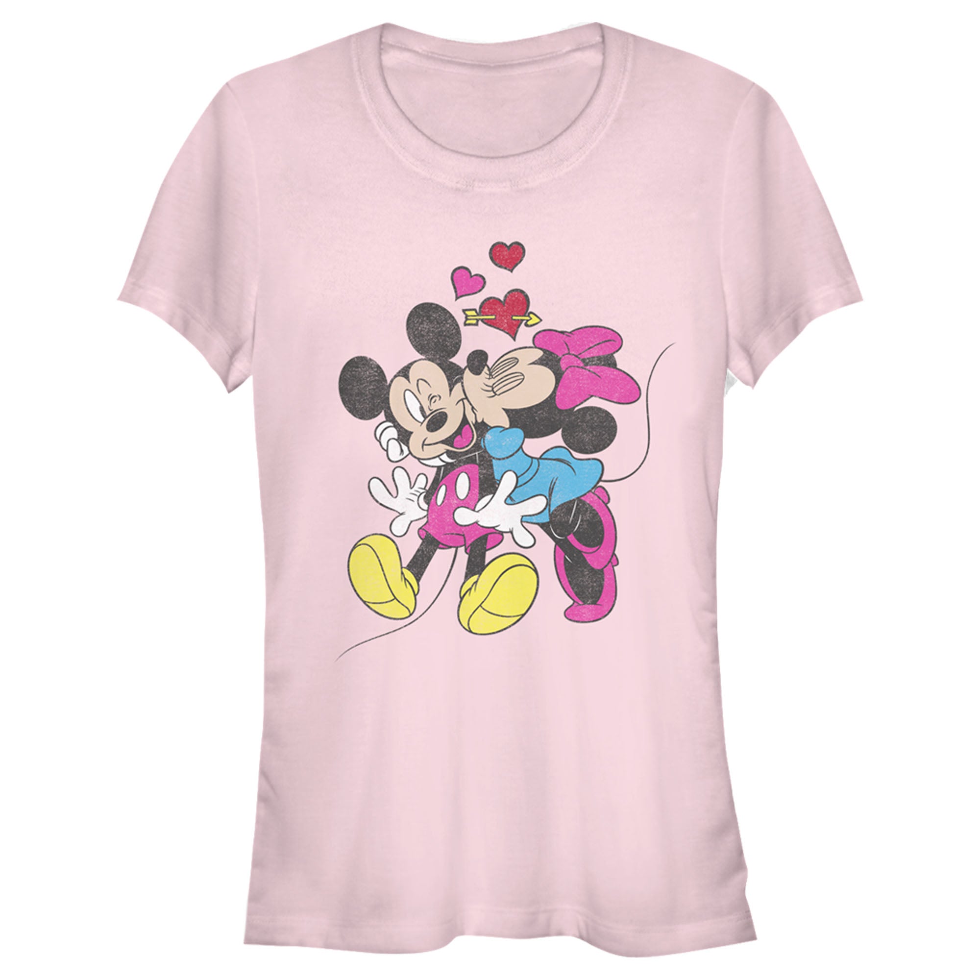 Junior's Mickey & Friends Valentine's Day Minnie Mouse Smooch T-Shirt 6886022676620 Junior's Mickey & Friends Valentine's Day Minnie Mouse Smooch T-Shirt 6886022676620
