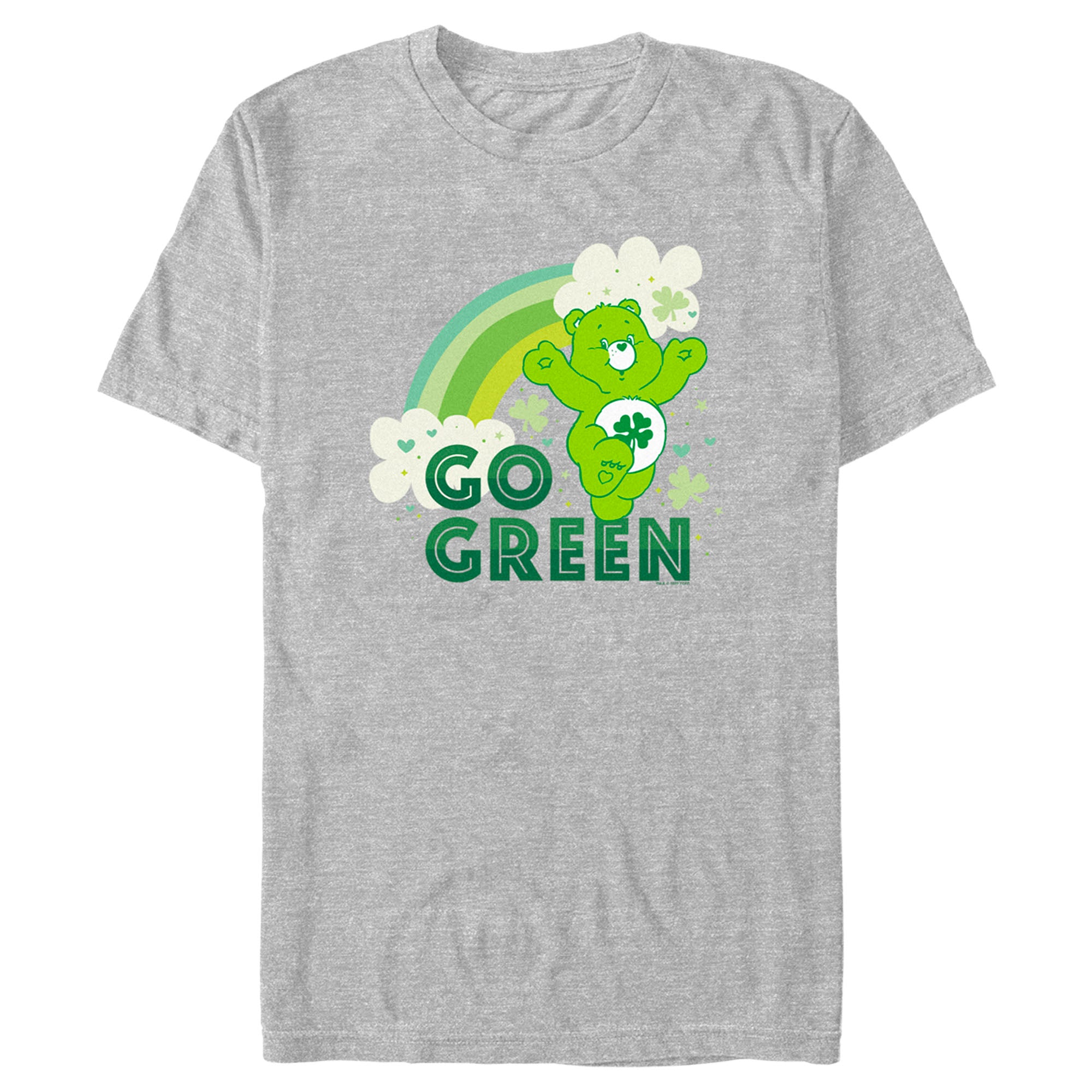 Men's Care Bears St. Patrick's Day Good Luck Bear Go Green T-Shirt 7205505695884 Men's Care Bears St. Patrick's Day Good Luck Bear Go Green T-Shirt 7205505695884