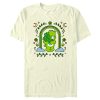 Men’s Care Bears St. Patrick’s Day Good Luck Bear Green Rainbow Arch T-Shirt 7205505630348