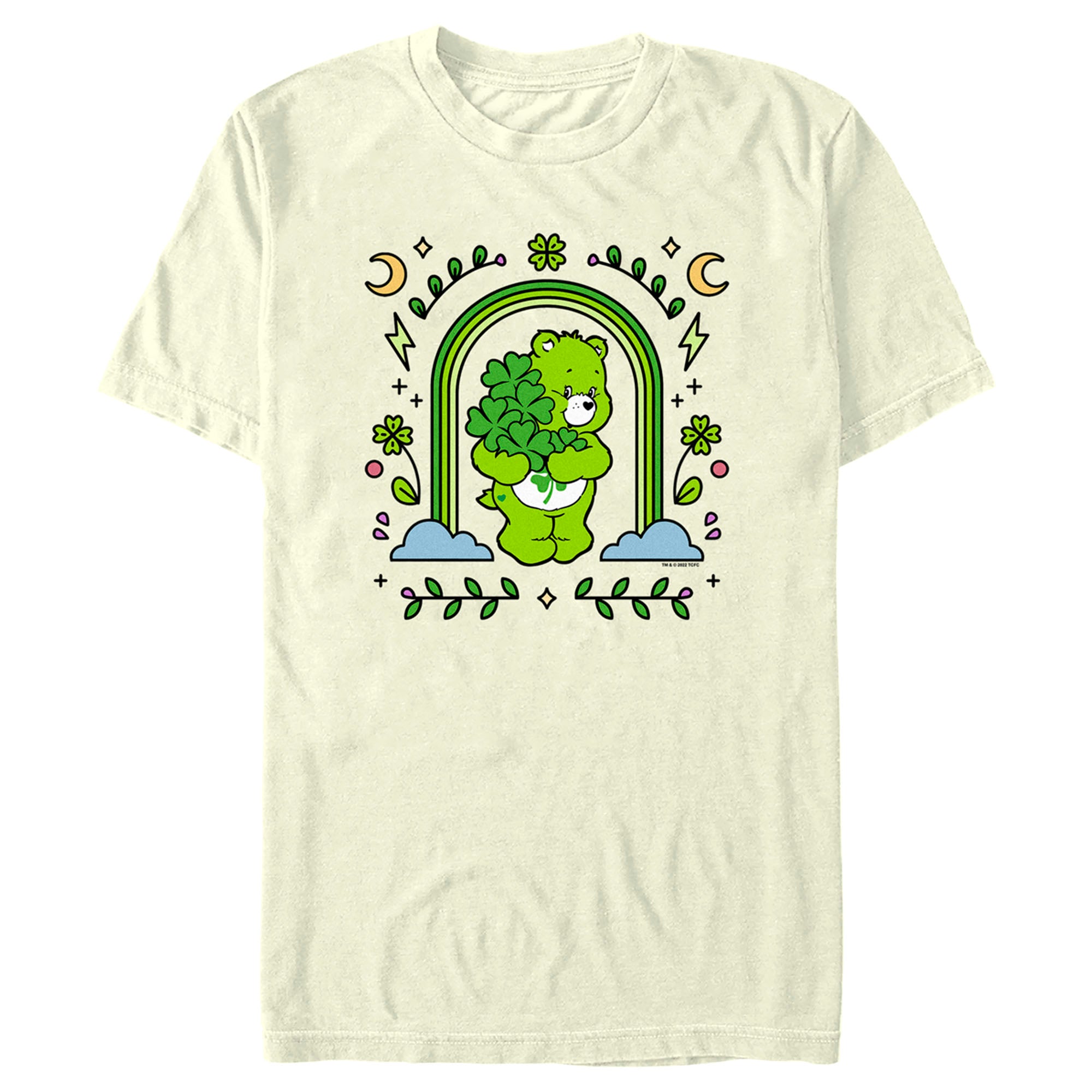 Men's Care Bears St. Patrick's Day Good Luck Bear Green Rainbow Arch T-Shirt 7205505630348 Men's Care Bears St. Patrick's Day Good Luck Bear Green Rainbow Arch T-Shirt 7205505630348