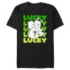 Men’s Care Bears St. Patrick’s Day Good Luck Bear and Funshine Bear Lucky T-Shirt 7205505400972