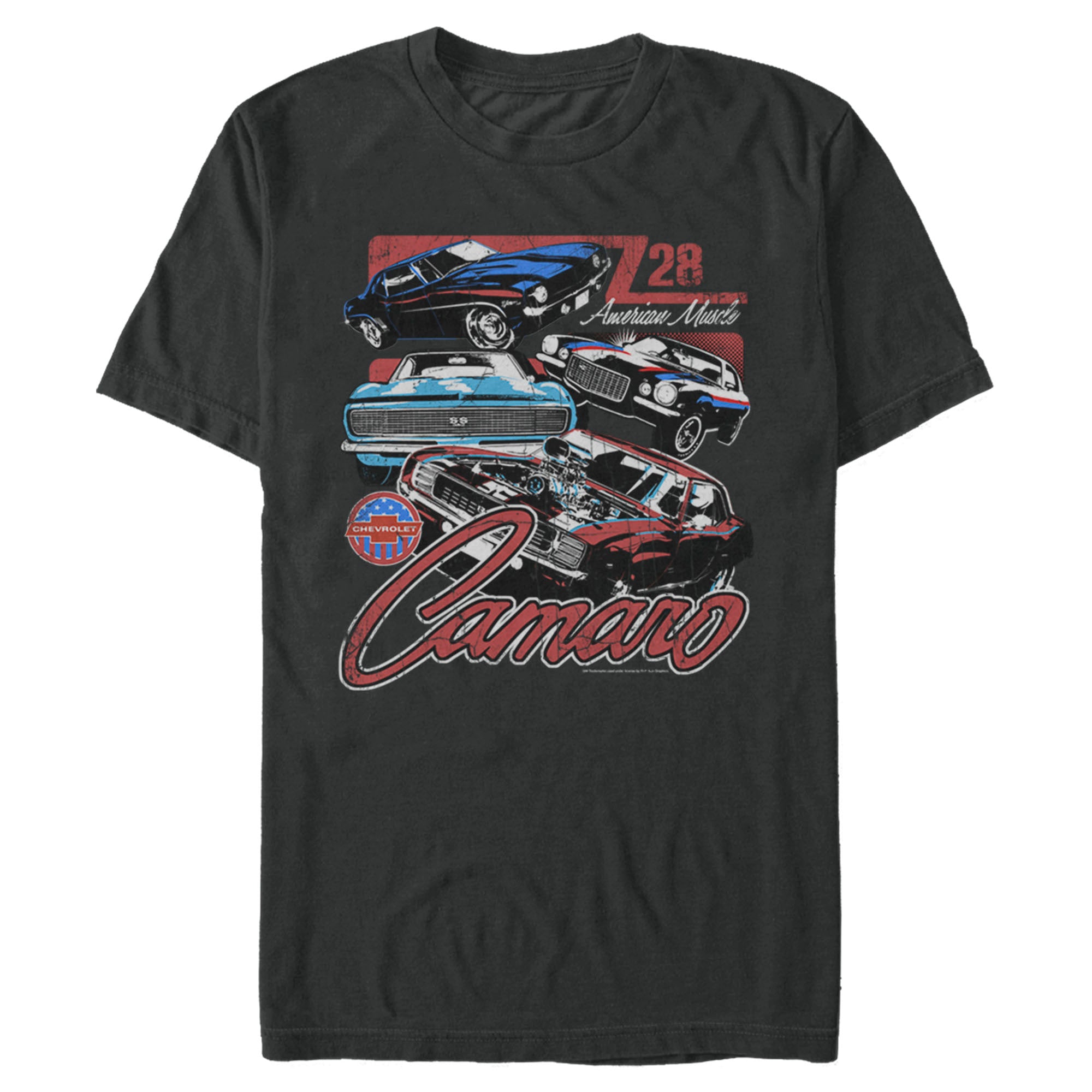Men's General Motors Camaro Z28 American Muscle Defined Distressed T-Shirt 6887998488716 Men's General Motors Camaro Z28 American Muscle Defined Distressed T-Shirt 6887998488716