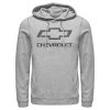 Men’s General Motors Distressed Chevrolet Logo Pull Over Hoodie 7165511205004