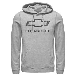 Men’s General Motors Distressed Chevrolet Logo Pull Over Hoodie 7165511205004