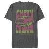 Men’s General Motors Retro Pink and Green Chevy Camaro T-Shirt 6887998292108