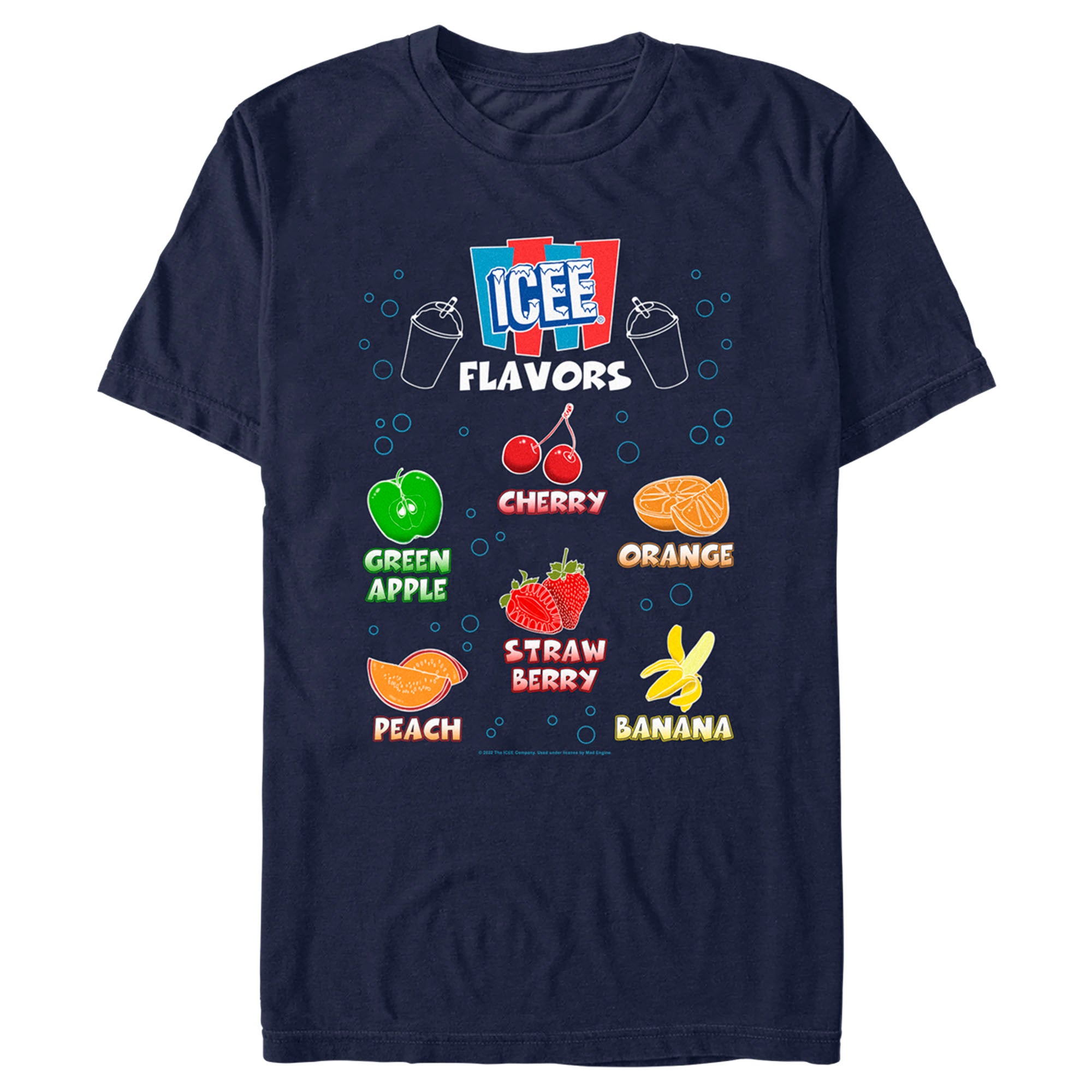Men's ICEE Flavor Chart T-Shirt Men's ICEE Flavor Chart T-Shirt