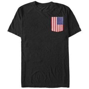 Men’s Lost Gods American Flag Badge T-Shirt
