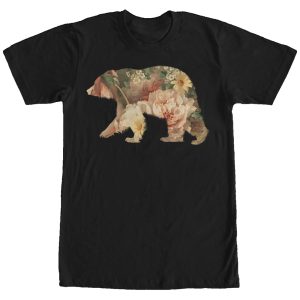 Men’s Lost Gods Bear Floral Print T-Shirt