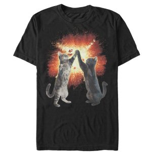 Men’s Lost Gods Cat High Five Explosion T-Shirt
