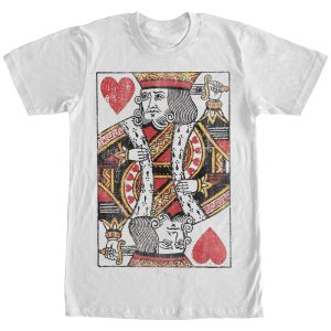 Men’s Lost Gods Distressed King of Hearts T-Shirt