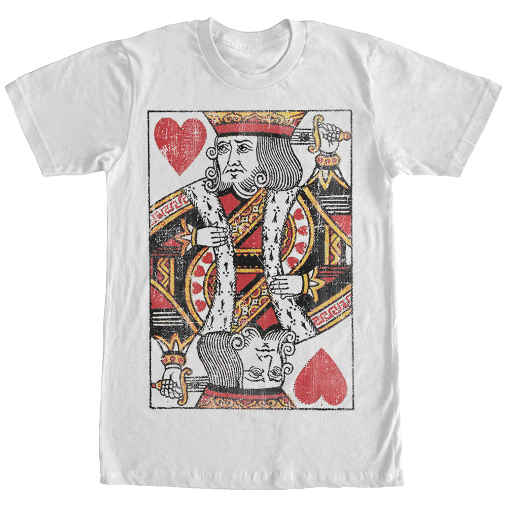 Men's Lost Gods Distressed King of Hearts T-Shirt Men's Lost Gods Distressed King of Hearts T-Shirt