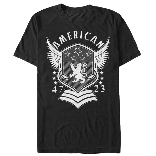 Men’s Lost Gods Fourth of July  American Crest T-Shirt