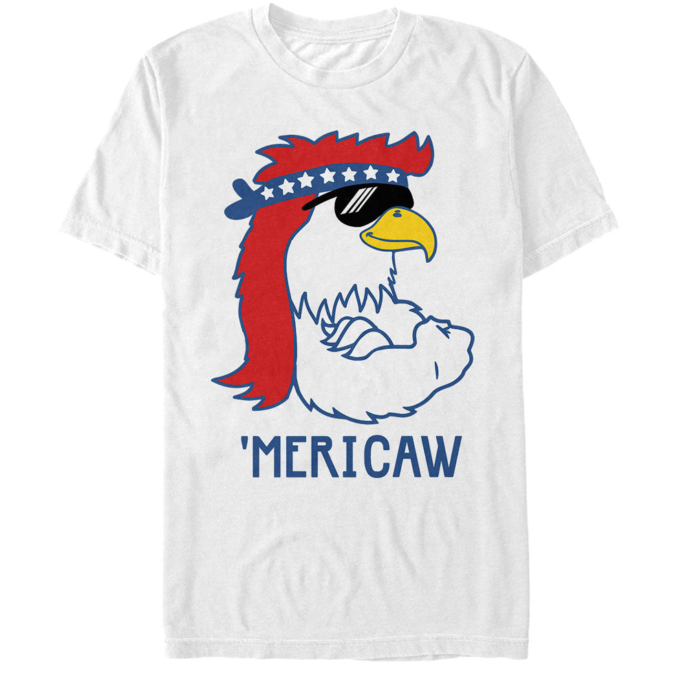 Men's Lost Gods Fourth of July American Eagle Cartoon T-Shirt Men's Lost Gods Fourth of July American Eagle Cartoon T-Shirt
