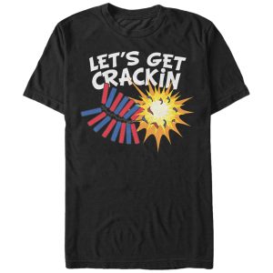 Men’s Lost Gods Fourth of July  Get Crackin Fireworks T-Shirt