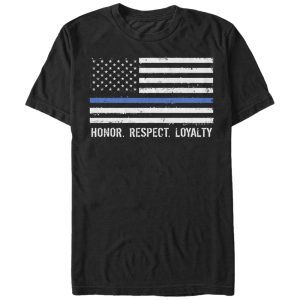 Men’s Lost Gods Fourth of July  Honor Respect Loyalty T-Shirt