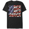 Men’s Lost Gods Fourth of July  Merica Flag T-Shirt