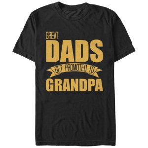 Men’s Lost Gods Great Dads Promoted to Grandpa T-Shirt