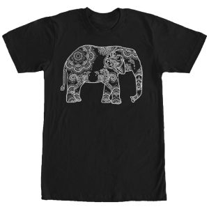 Men’s Lost Gods Henna Elephant Design T-Shirt