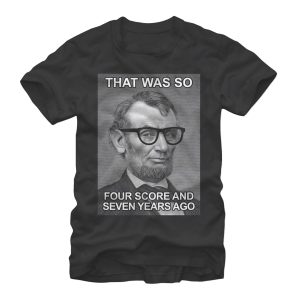 Men’s Lost Gods Hipster Abe Lincoln T-Shirt