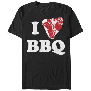 Men’s Lost Gods I Love BBQ Steak T-Shirt