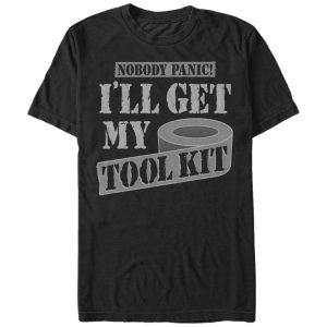 Men’s Lost Gods Nobody Panic I’ll Get My Tool Kit T-Shirt