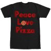 Men’s Lost Gods Peace Love Pizza T-Shirt