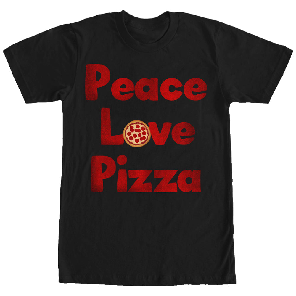 Men's Lost Gods Peace Love Pizza T-Shirt Men's Lost Gods Peace Love Pizza T-Shirt