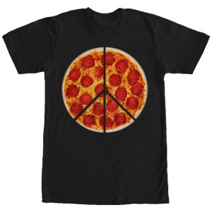 Men’s Lost Gods Peace Pizza Pie T-Shirt
