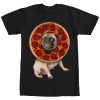 Men’s Lost Gods Pepperoni Pizza Pug T-Shirt
