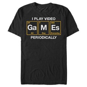Men’s Lost Gods Periodic Table Video Games T-Shirt