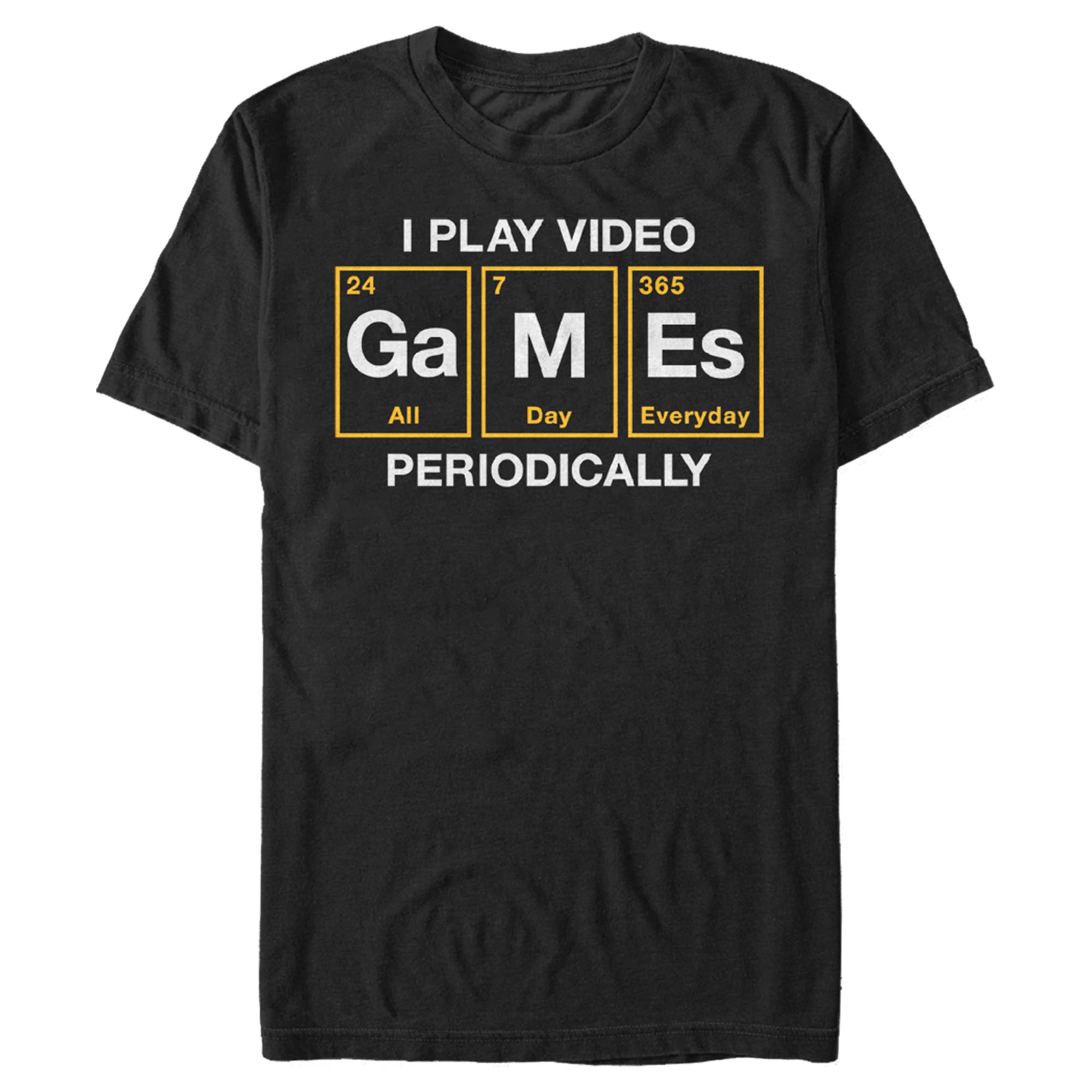 Men's Lost Gods Periodic Table Video Games T-Shirt Men's Lost Gods Periodic Table Video Games T-Shirt