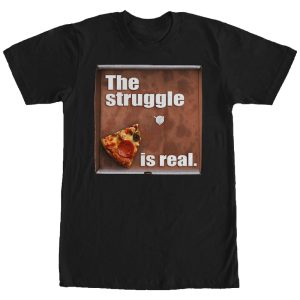 Men’s Lost Gods Pizza Struggle is Real T-Shirt