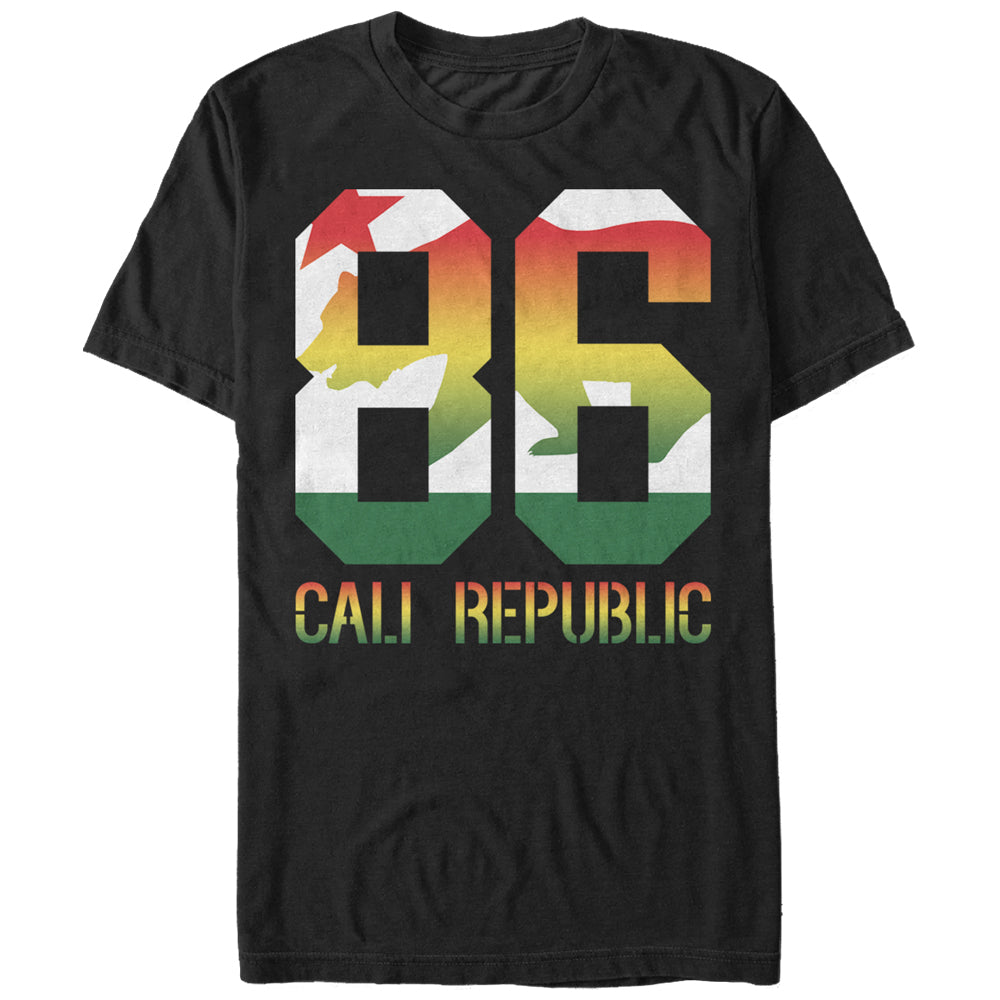 Men's Lost Gods Rasta Cali Flag 86 T-Shirt Men's Lost Gods Rasta Cali Flag 86 T-Shirt