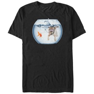 Men’s Lost Gods Snorkel Cat andfish Bowl Adventure T-Shirt