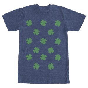 Men’s Lost Gods St. Patrick’s Day Four-Leaf Clover Print T-Shirt