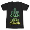 Men’s Lost Gods St. Patrick’s Day Keep Calm and Leprechaun Green Fade T-Shirt