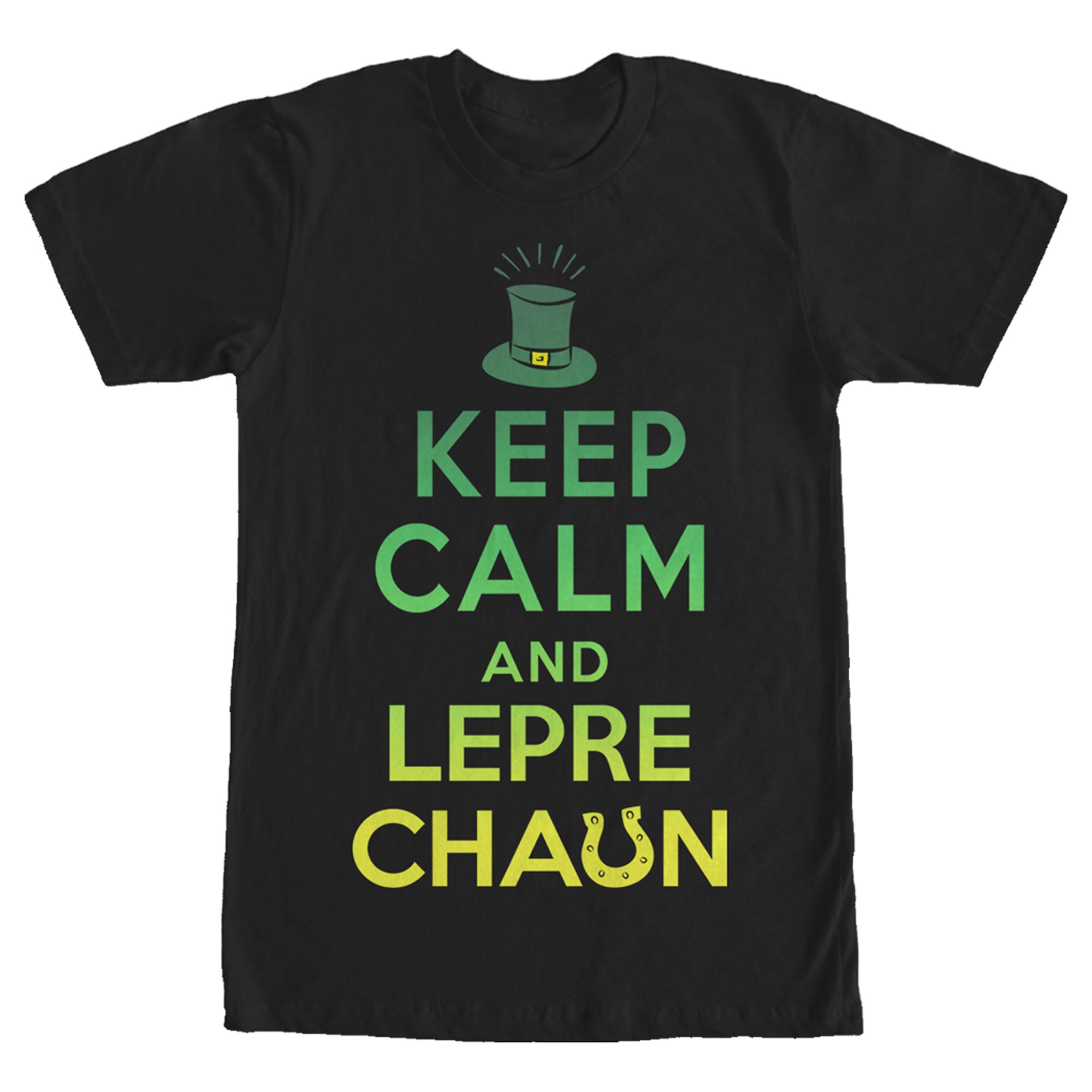 Men's Lost Gods St. Patrick's Day Keep Calm and Leprechaun Green Fade T-Shirt Men's Lost Gods St. Patrick's Day Keep Calm and Leprechaun Green Fade T-Shirt
