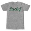 Men’s Lost Gods St. Patrick’s Day Lucky Cursive T-Shirt