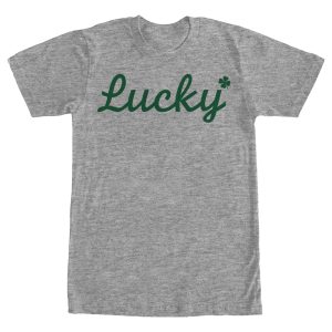 Men’s Lost Gods St. Patrick’s Day Lucky Cursive T-Shirt