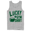 Men’s Lost Gods St. Patrick’s Day Lucky Gym Shirt Distressed Tank Top