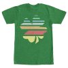 Men’s Lost Gods St. Patrick’s Day Retro Rainbow Shamrock T-Shirt