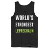 Men’s Lost Gods St. Patrick’s Day World’s Strongest Leprechaun Tank Top