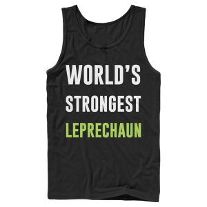 Men’s Lost Gods St. Patrick’s Day World’s Strongest Leprechaun Tank Top